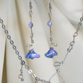 Faelight Blue - Enchanted Flower Earrings