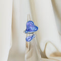 Faelight Blue - Enchanted Flower Ring